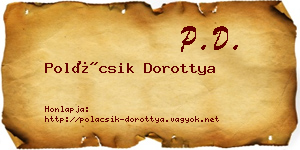 Polácsik Dorottya névjegykártya