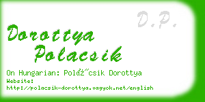 dorottya polacsik business card